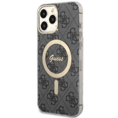 Etui Guess 4G MagSafe na iPhone 13 Pro Max - czarne Guess