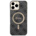 Etui Guess 4G MagSafe na iPhone 13 Pro Max - czarne Guess