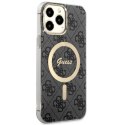 Etui Guess 4G MagSafe na iPhone 13 Pro Max - czarne Guess