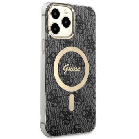 Etui Guess 4G MagSafe na iPhone 13 Pro Max - czarne Guess