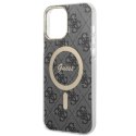 Etui Guess 4G MagSafe na iPhone 13 Pro Max - czarne Guess