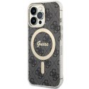Etui Guess 4G MagSafe na iPhone 13 Pro / iPhone 13 - czarne Guess