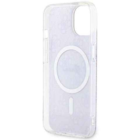 Etui Guess 4G MagSafe na iPhone 14 Plus - purpurowe Guess