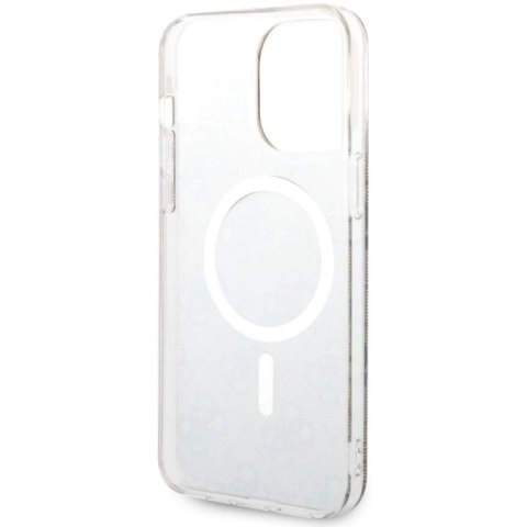 Etui Guess 4G MagSafe na iPhone 14 Pro Max - brązowe Guess