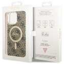 Etui Guess 4G MagSafe na iPhone 14 Pro Max - brązowe Guess