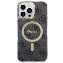 Etui Guess 4G MagSafe na iPhone 14 Pro Max - czarne Guess