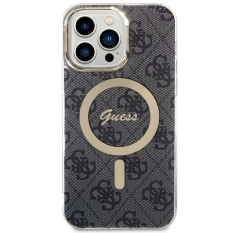 Etui Guess 4G MagSafe na iPhone 14 Pro Max - czarne Guess