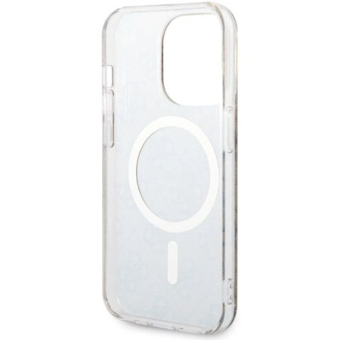Etui Guess 4G MagSafe na iPhone 14 Pro - brązowe Guess