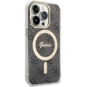 Etui Guess 4G MagSafe na iPhone 14 Pro - czarne Guess