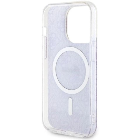 Etui Guess 4G MagSafe na iPhone 14 Pro - purpurowe Guess