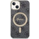 Etui Guess 4G MagSafe na iPhone 14 - czarne Guess