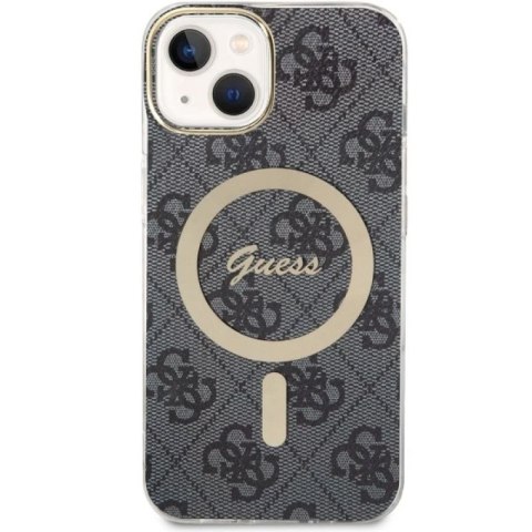 Etui Guess 4G MagSafe na iPhone 14 - czarne Guess