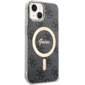 Etui Guess 4G MagSafe na iPhone 14 - czarne Guess