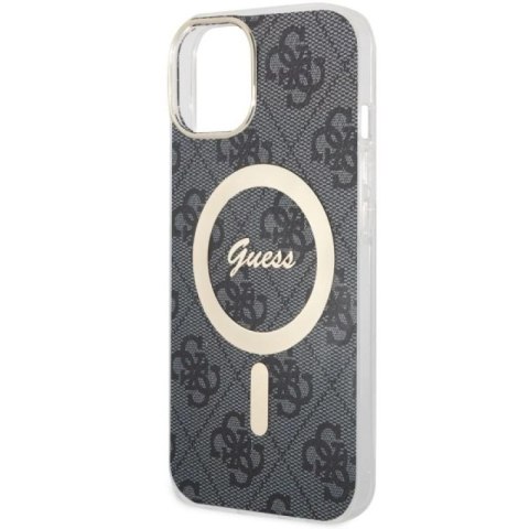 Etui Guess 4G MagSafe na iPhone 14 - czarne Guess