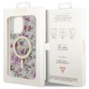 Etui Guess Flower MagSafe na iPhone 14 Pro - przezroczyste Guess