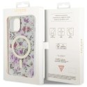 Etui Guess Flower MagSafe na iPhone 14 - przezroczyste Guess