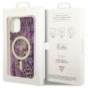 Etui Guess Leopard MagSafe na iPhone 14 - różowe Guess
