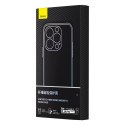 Pancerne etui iPhone 14 Pro kompatybilne z MagSafe szkło hartowane Baseus Synthetic Fiber - czarne Baseus