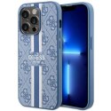 Etui Guess 4G Printed Stripes MagSafe na iPhone 14 Pro - niebieskie Guess