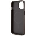Etui Guess 4G Printed Stripes MagSafe na iPhone 14 - brązowe Guess