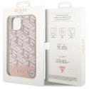 Etui Guess GCube Stripes MagSafe na iPhone 14 Plus - różowe Guess