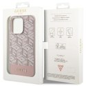 Etui Guess GCube Stripes MagSafe na iPhone 14 Pro - różowe Guess