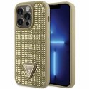 Etui Guess Rhinestone Triangle na iPhone 14 Pro - złote Guess