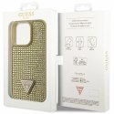 Etui Guess Rhinestone Triangle na iPhone 14 Pro - złote Guess