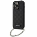 Etui Karl Lagerfeld Saffiano Monogram Chain na iPhone 14 Pro - czarne Karl Lagerfeld