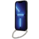 Etui Karl Lagerfeld Saffiano Monogram Chain na iPhone 14 Pro - czarne Karl Lagerfeld