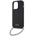 Etui Karl Lagerfeld Saffiano Monogram Chain na iPhone 14 Pro - czarne Karl Lagerfeld