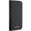 Etui Karl Lagerfeld Saffiano Monogram na iPhone 14 Pro - czarne Karl Lagerfeld