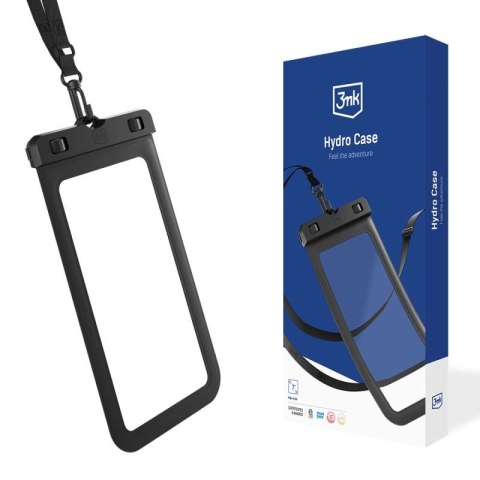 Etui wodoodporne 3mk Hydro Case na telefon do 7'' - czarne 3mk Protection