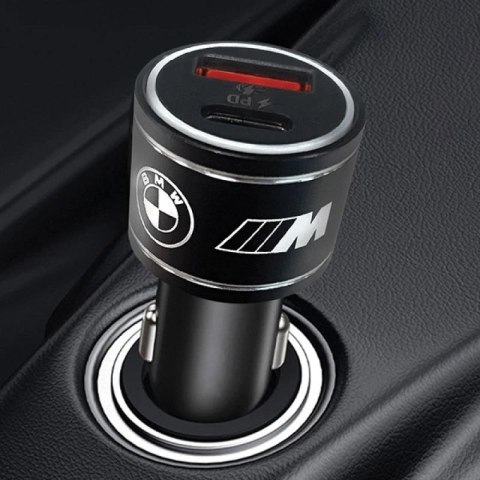 Ładowarka samochodowa BMW M Edition PD QC 3.0 20W Fast Charge - czarne BMW