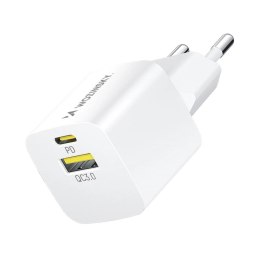 Ładowarka sieciowa Wozinsky WWCEAC GaN USB-A USB-C 33W - biała Wozinsky