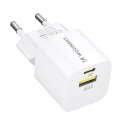 Ładowarka sieciowa Wozinsky WWCEAC GaN USB-A USB-C 33W - biała Wozinsky