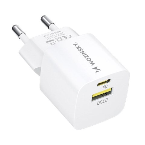 Ładowarka sieciowa Wozinsky WWCEAC GaN USB-A USB-C 33W - biała Wozinsky