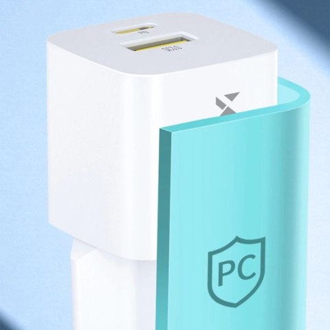 Ładowarka sieciowa Wozinsky WWCEAC GaN USB-A USB-C 33W - biała Wozinsky