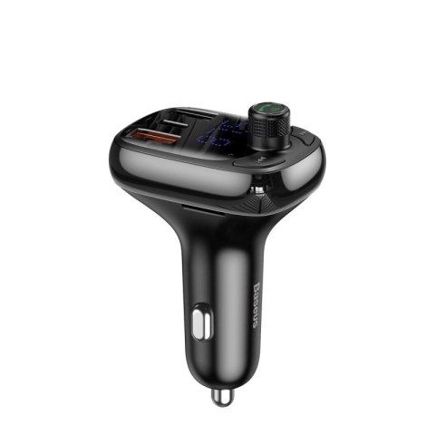 Transmiter Bluetooth / ładowarka do samochodu Baseus S-13 (Overseas Edition) - czarny Hikvision