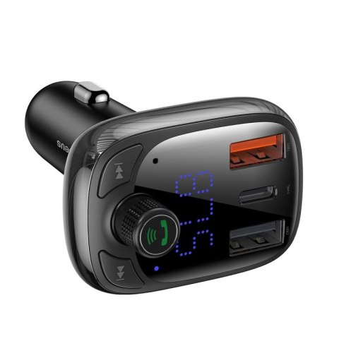 Transmiter Bluetooth / ładowarka do samochodu Baseus S-13 (Overseas Edition) - czarny Hikvision