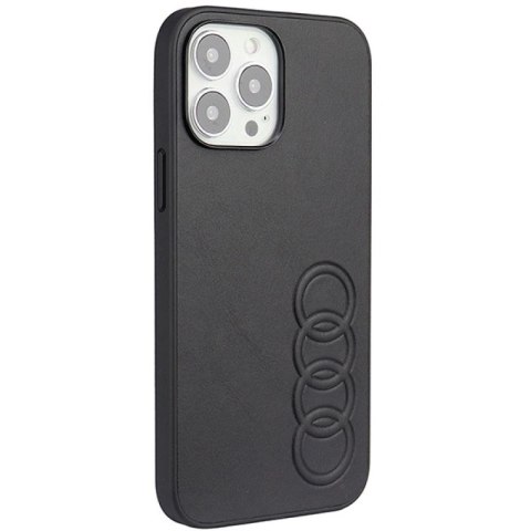 Etui Audi Synthetic Leather na iPhone 13 Pro Max - czarne Audi