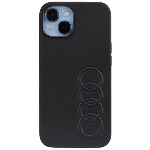 Etui Audi Synthetic Leather na iPhone 14 - czarne Audi