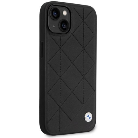 Etui BMW Leather Quilted na iPhone 14 - czarne BMW