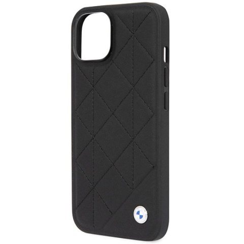 Etui BMW Leather Quilted na iPhone 14 - czarne BMW