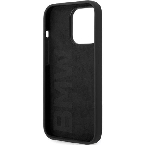 Etui BMW Signature Liquid Silicone MagSafe na iPhone 14 Pro - czarne BMW