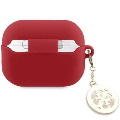 Etui Guess 3D Rubber 4G Diamond Charm na AirPods Pro 2 - czerwone Guess