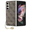 Etui Guess 4G Charms Collection na Samsung Galaxy Z Fold 5 - brązowe Guess
