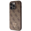 Etui Guess Crossbody 4G Metal Logo na iPhone 14 Pro - brązowe Guess