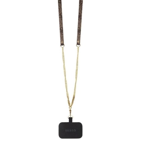 Etui Guess Crossbody 4G Metal Logo na iPhone 14 Pro - brązowe Guess