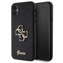 Etui Guess Glitter Script Big 4G na iPhone 11 / Xr - czarne Guess